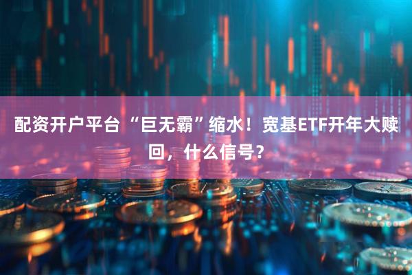 配资开户平台 “巨无霸”缩水！宽基ETF开年大赎回，什么信号？